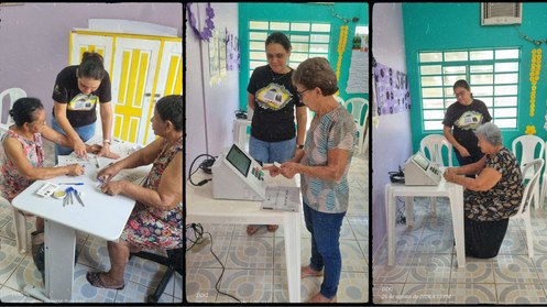 TRE-MT Zona Eleitoral de Juína leva cidadania a Centro de Convivência para Idosos