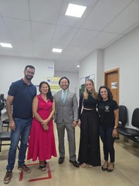 Estudantes puderam conhecer a estrutura e o funcionamento da Justiça Eleitoral, com ênfase nos s...