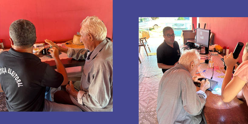 Casal de idosos é atendido em domicílio pela Justiça Eleitoral em Glória D’Oeste Casal de idosos é atendido em domicílio pela Justiça Eleitoral em Glória D’Oeste