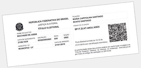 Novo título de eleitor O formato do título de eleitor vai mudar. O novo documento será impresso em papel branco, inform...