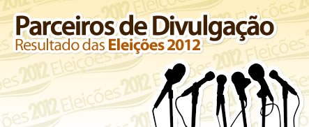 Parceiros de divulgação - Resultados das eleições 2012 Apresentação da página Parceria para divulgação de resultados - Eleições 2012