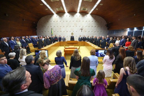 Presidente do TRE-MT prestigia posse no STF e destaca alinhamento institucional