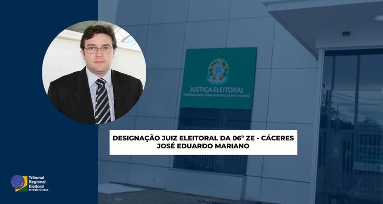 TRE-MT 06 ZE JUIZ ELEITORAL DESIGNAÇÃO TRE-MT 06 ZE JUIZ ELEITORAL DESIGNAÇÃO