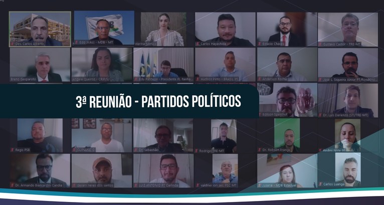 TRE-MT 3 REUNIÃO COM PARTIDOS POLÍTICOS