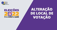 TRE-MT ALTERAÇÃO DE LOCAL DE VOTAÇÃO - NOVA ARTE