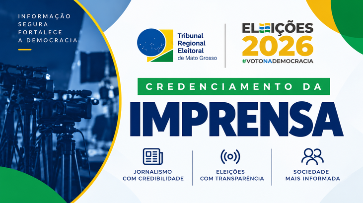TRE-MT credenciamento imprensa 2026