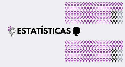 imagem com fundo cinza com desenho pequeno de um perfil feminino de uma mulher branca e de uma m...