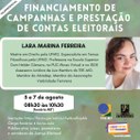 Curso sobre financiamento de campanhas e prestação de contas eleitorais a ser realizado em 5 e 7...