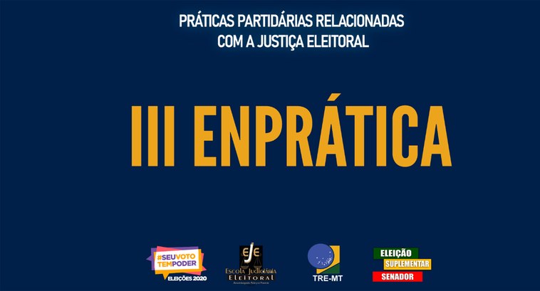 TRE-MT III Enpratica Imagem mostra arte do III Enpratica
