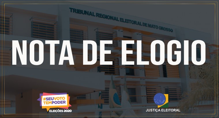 TRE-MT Nota de Elogio nota de elogio