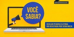 imagem mostra um megafone pesquisa de opinião