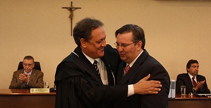 TRE-MT Dr José Luiz Blaszak Desembargador Rui Ramos na Posse do Juiz Jose luiz Blaszak