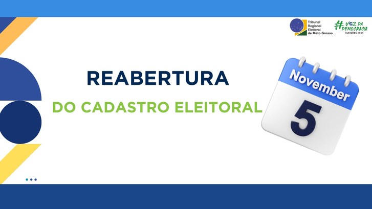 TRE-MT REABERTURA DO CADASTRO TRE-MT REABERTURA DO CADASTRO