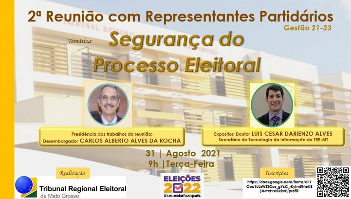 TRE-MT REUNIÃO COM PARTIDOS OFICIAL TRE-MT REUNIÃO COM PARTIDOS OFICIAL