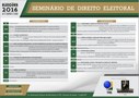 Folder com a agenda do Seminário de Direito Eleitoral - Eleições 2016