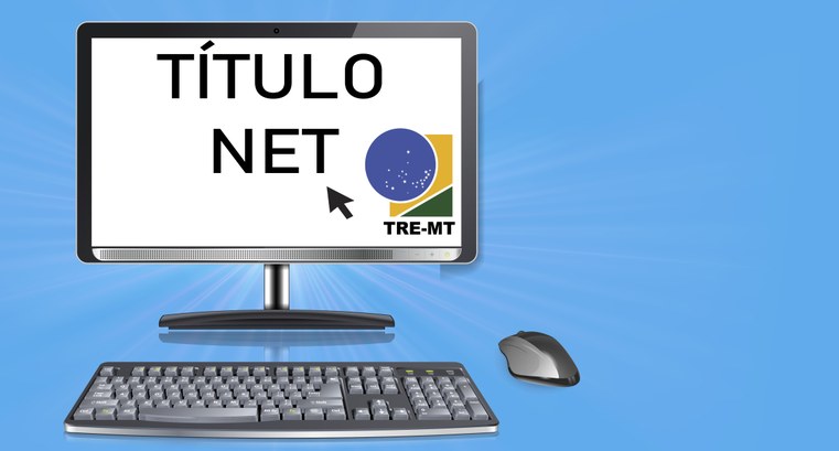 Imagem mostra um computador e nele escrito título net