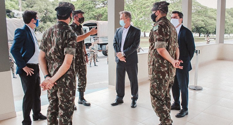 Presidente do TRE-MT Visita ao exército.