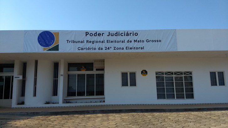 TREMT Alta Floresta fachada do cartório Fachada do cartório de Alta Floresta - MT 24° ZE